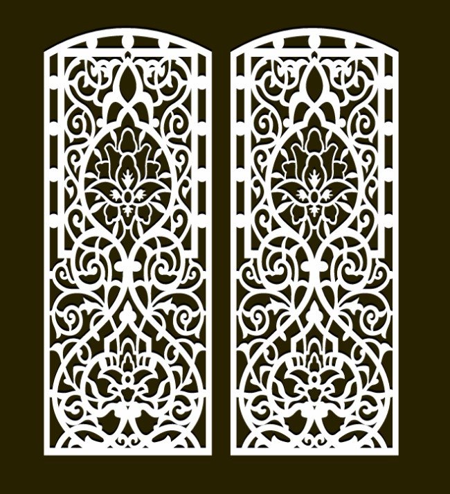Design pattern screen panel