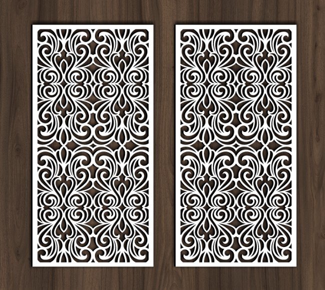Design pattern screen panel
