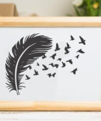 Feather with bird