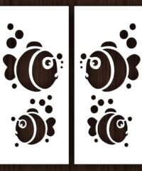 Fish pattern door