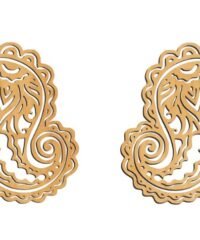 Hand drawn earrings