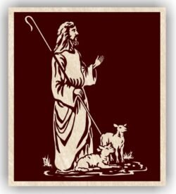Jesus with lambs Jesus with lambs