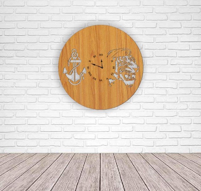 Marines wall clock
