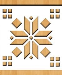 Square decoration
