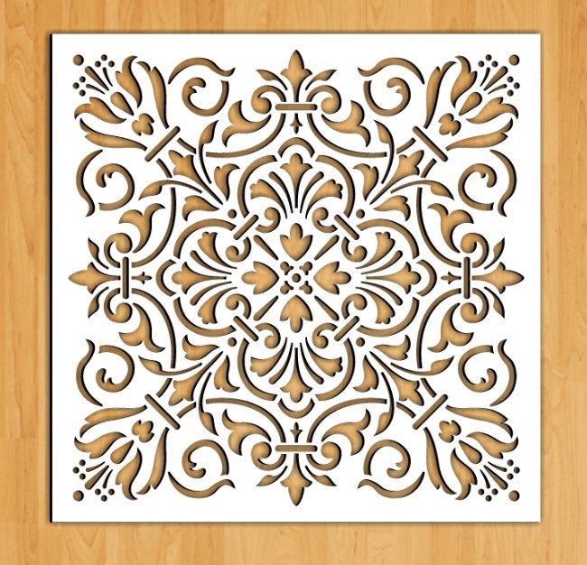 Square decoration