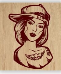 Woman with tattoo