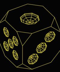 3D illusion led lamp Dice