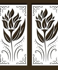Design pattern screen panel Design pattern screen panel