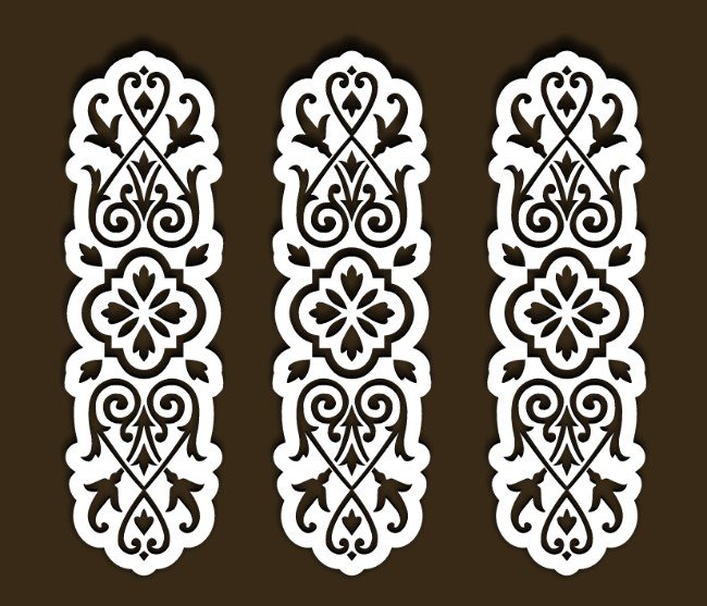 Design pattern screen panel