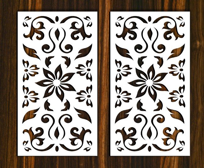 Design pattern screen panel