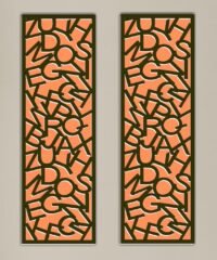 Design pattern screen panel Design pattern screen panel