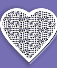 Heart with globe