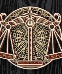 Layerd Libra zodiac