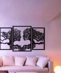 Murals of trees human faces