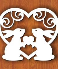 Rabbits with heart