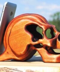 Skull phone stand
