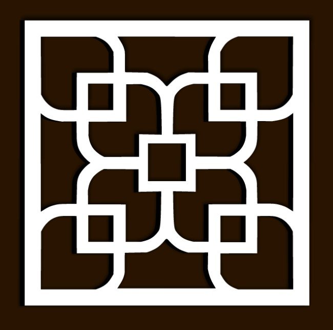 Square decoration