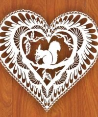 Squirrel with heart