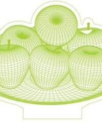 3D illusion led lamp apples