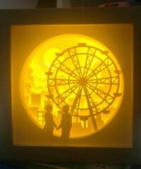 Couple with ferris light box