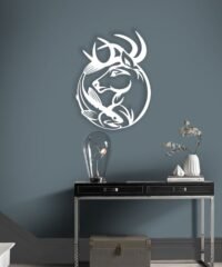 Deer with fish wall decor