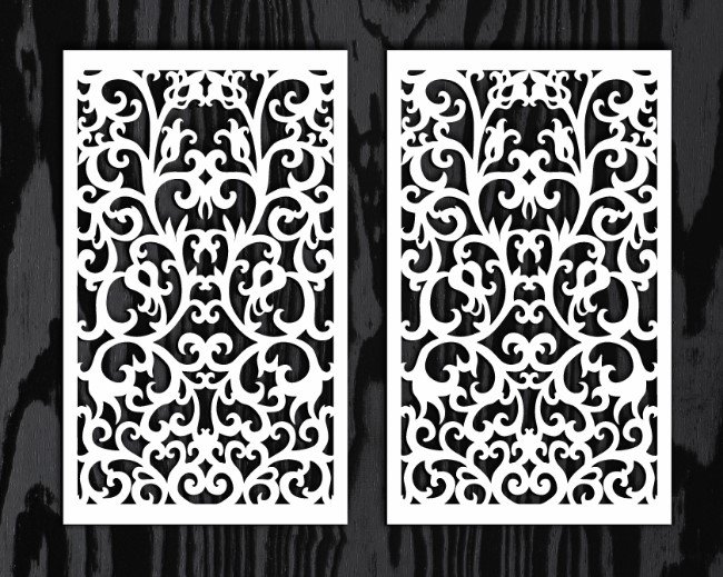 Design pattern screen panel