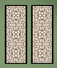 Design pattern screen panel