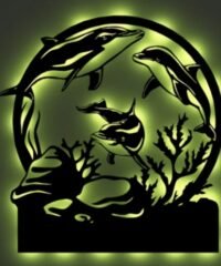 Dolphins under the sea