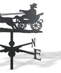 Horse wagon weather vane