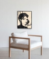 Illusion face wall decor
