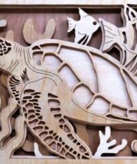 Layered sea turtle