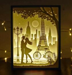 Valentine in Paris light box Valentine in Paris light box