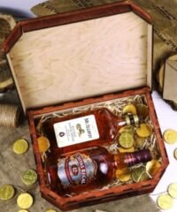 Wine box shaped suitcase