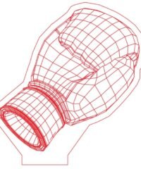 3D illusion led lamp Boxing glove