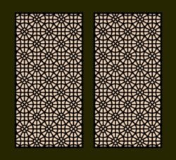 Design pattern screen panel Design pattern screen panel