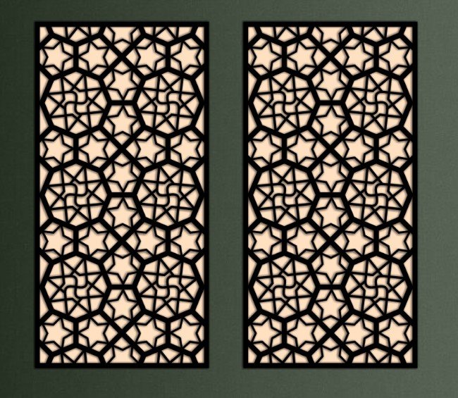 Design pattern screen panel