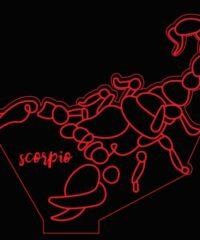 Illusion led lamp Scorpio zodiac