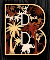 Multilayer letter B