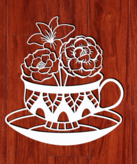 Tea with flowers