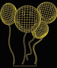 3D illusion led lamp Balloons