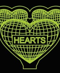 3D illusion led lamp heart