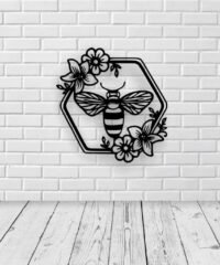 Bee with flowers