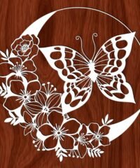 Butterfly with the moon