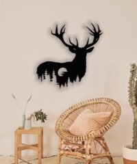 Deer with moon