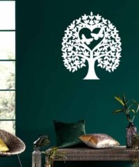 Heart tree and butterfly