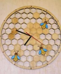 Honeycomb wall clock