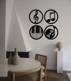 Music Circle Labels