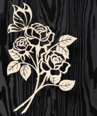 Roses with butterfly
