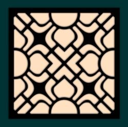 Square decoration Square decoration