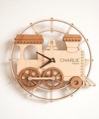 Train Shape Wall Clock